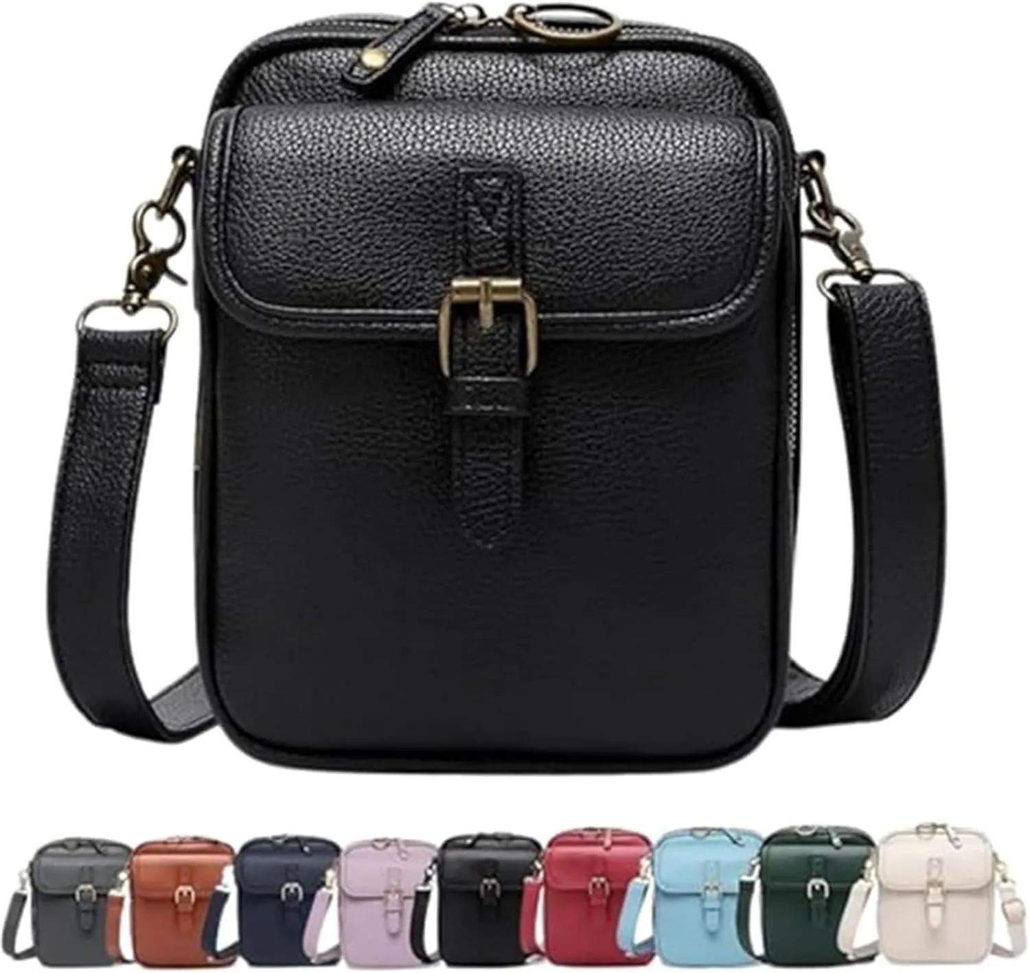 Collaboraten- Crossbody Leather Bag, Crossbody Leather Bag for women, Vintage Anti-Theft