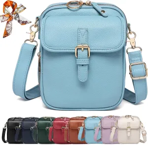Collaboraten1 Crossbody Leather Bag, Urvashi Crossbody Leather Bag for women, with Built in Wallet, Vintage Anti-Theft