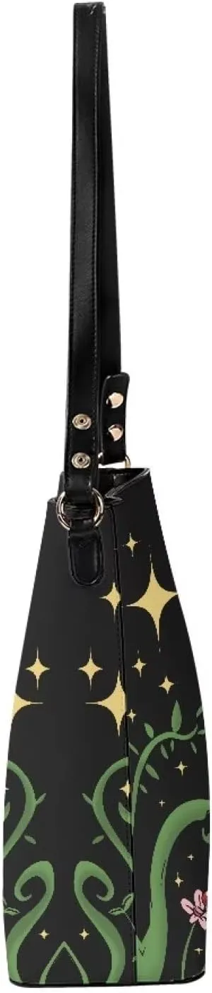 Coloranimal Women Cuties French Bulldog Leather Handbag Reusable Tote Bag