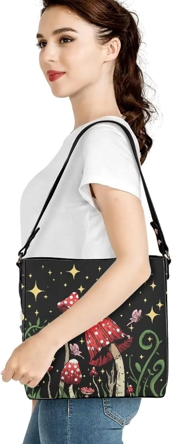Coloranimal Women Cuties French Bulldog Leather Handbag Reusable Tote Bag