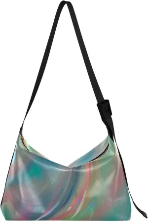 Colorful Trend Laser Neon Fluid Unisex Side Purse Crossbody Beauty Womens Crossbody Sling Bag Sling Purse