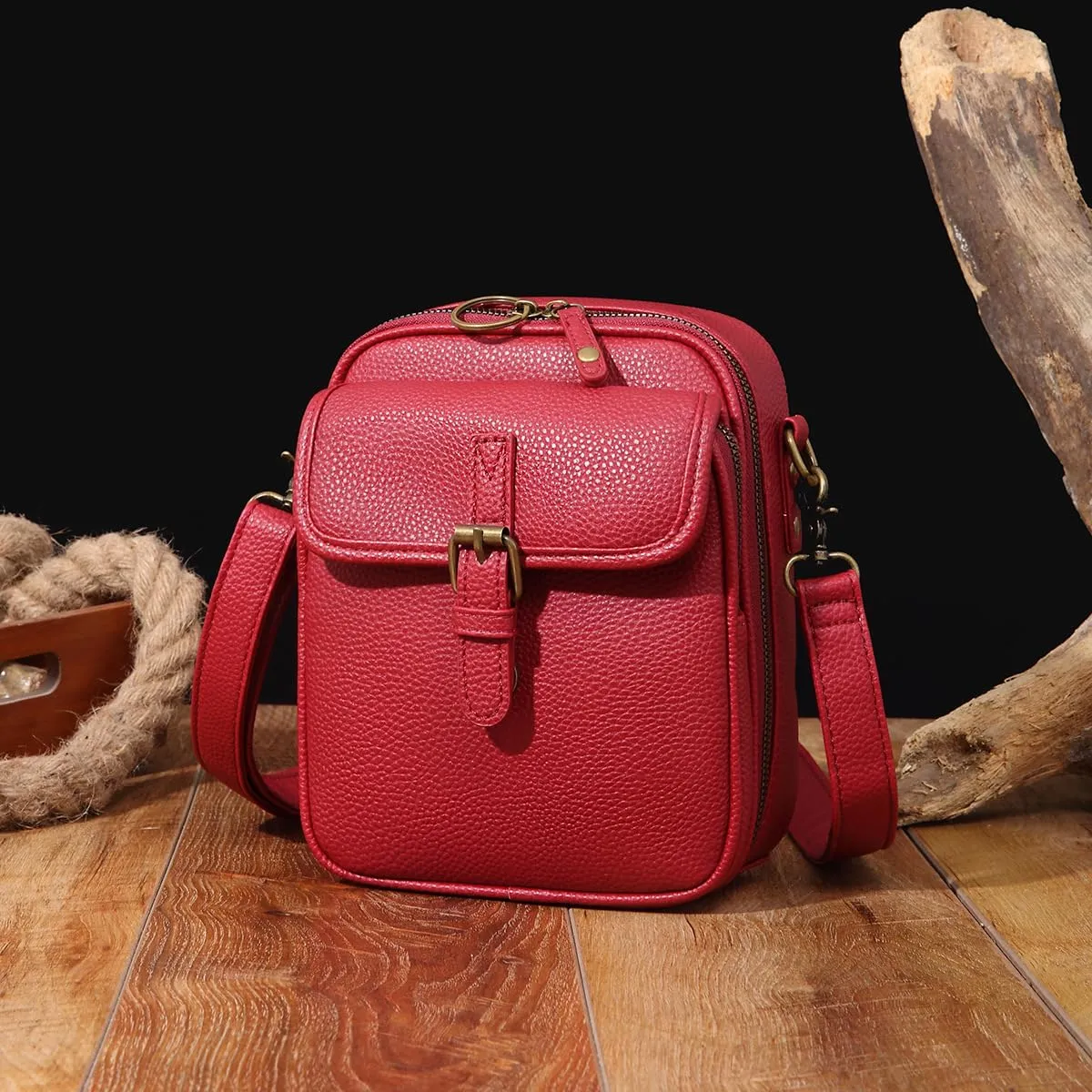 Comebybuy Purse Vintage Mini Messenger Bag, Comebybuy Crossbody Purse, Vintage Large Capacity Messenger Bag for Women