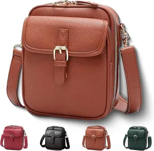 Comebybuy Purse Vintage Mini Messenger Bag, Inbuyus Vintage Messenger Bag,Built-in 10 Card Slots, Unisex