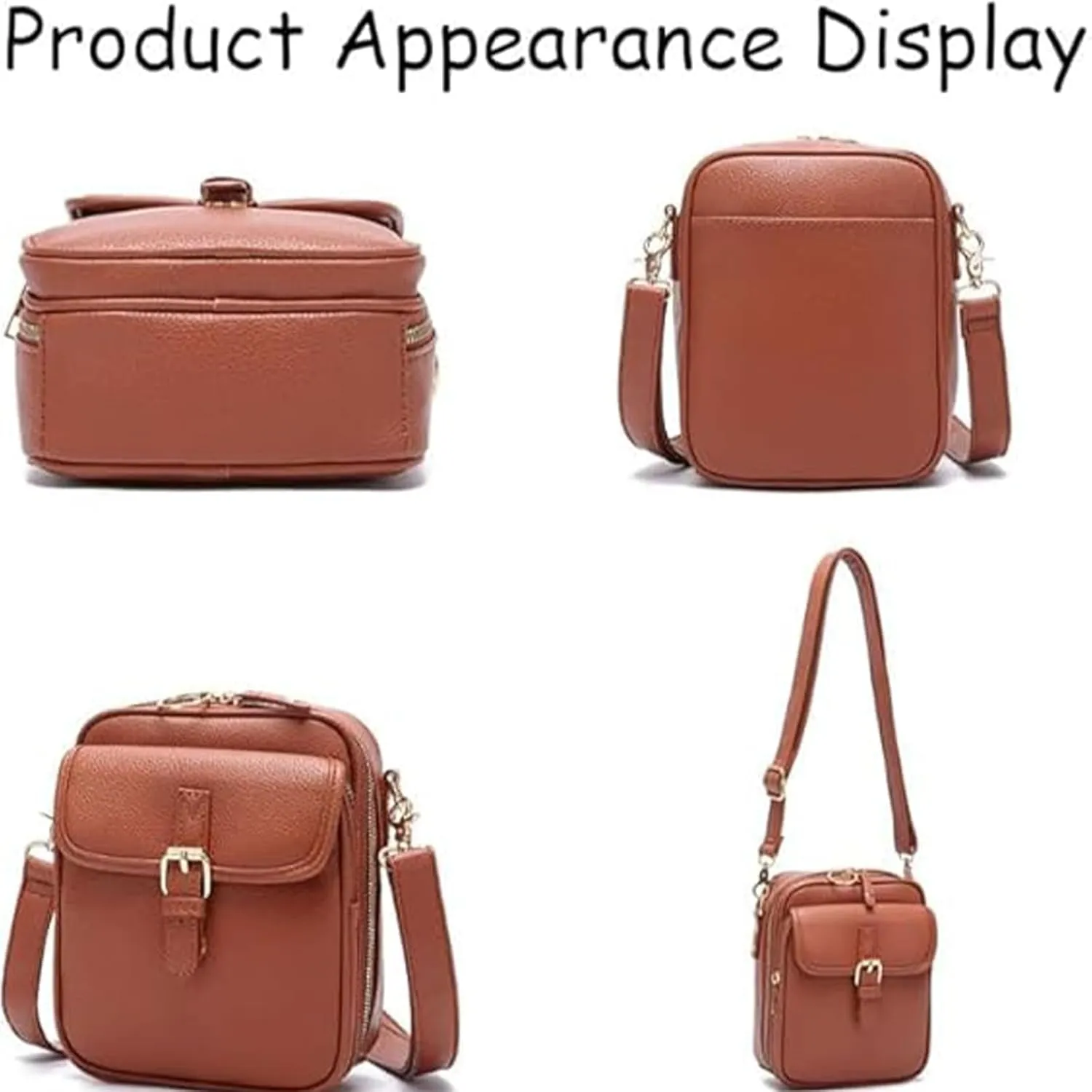 Comebybuy Purse Vintage Mini Messenger Bag, Inbuyus Vintage Messenger Bag,Built-in 10 Card Slots, Unisex