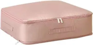 Compression Packing Bag Duvet Storage Bag Folding Large Capacity Expandable Storage Bag(Bean Paste Powder,L)
