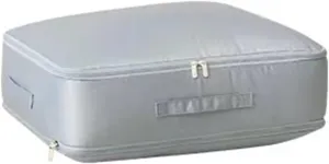 Compression Packing Bag Duvet Storage Bag Folding Large Capacity Expandable Storage Bag(Extreme Gray,L)