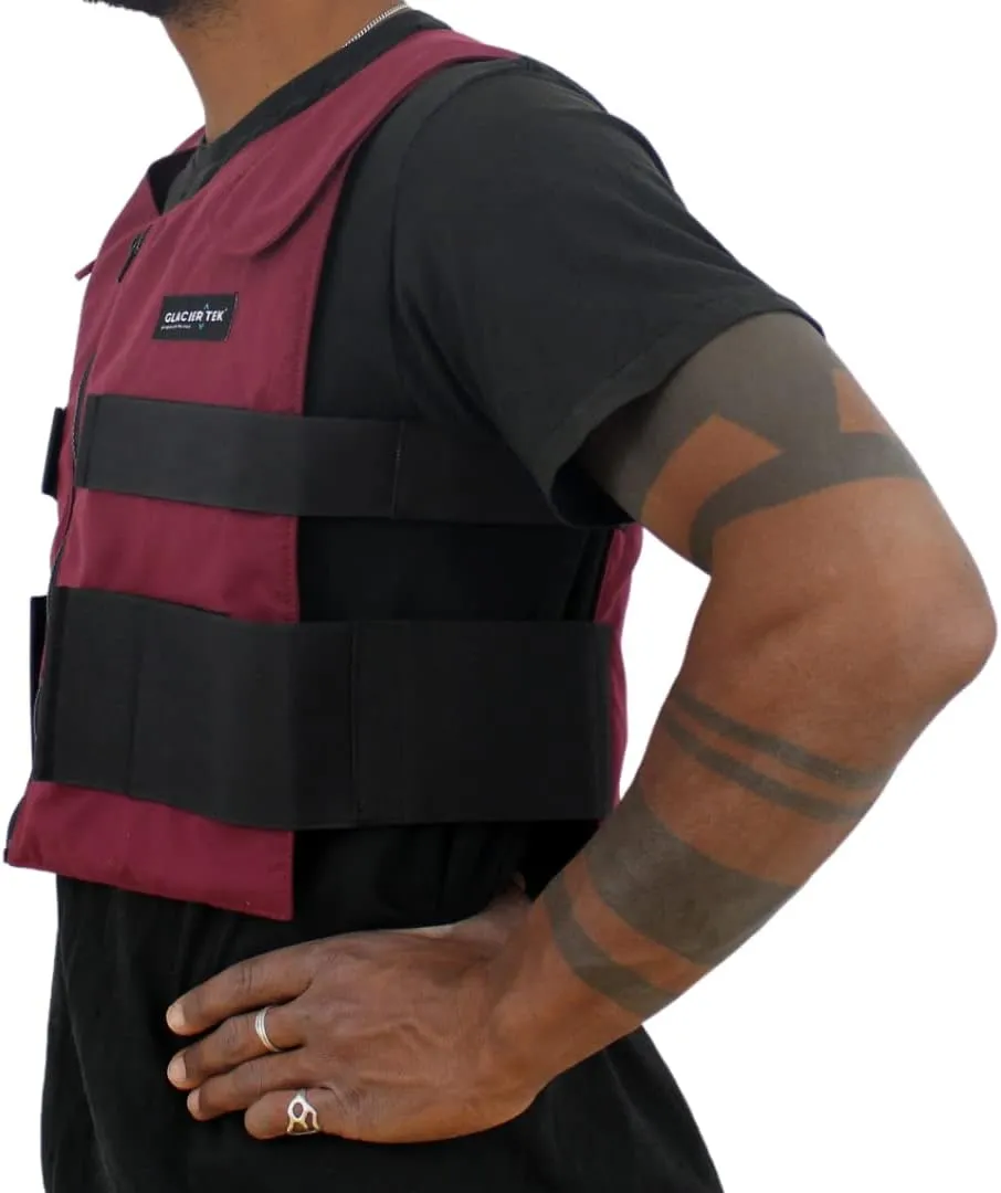 Cooling Vest for Men and Women with 8 Cooling Packs Plus Booster Set-Maintains 59ºF for up to 2.5 Hours