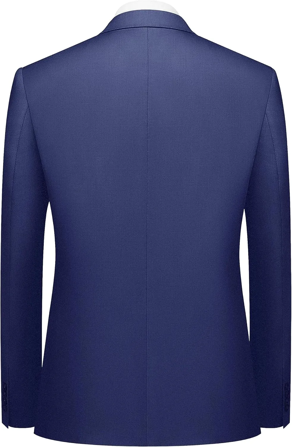 Cooper & Nelson Men's Suit Slim Fit, 3 Piece Suits for Men, One Button Solid Jacket Vest Pants with Tie, Tuxedo Set