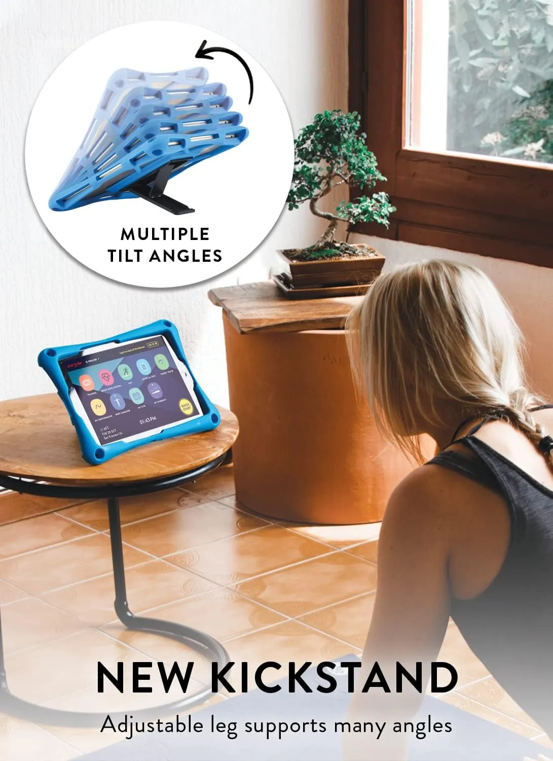 Cooper Trooper Rugged Case for 7.9, 8, 8.4, 8.7, 8.9" Tablets | Tough Bumper Protective Shock Proof Kids Holder Carrying Cover Bag, Stand, Strap