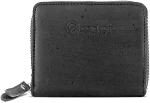 Cork RFID Square Wallet – Women’s Wallet - RFID Blocking - Vegan Leather – Cruelty Free – Eco Friendly - Black