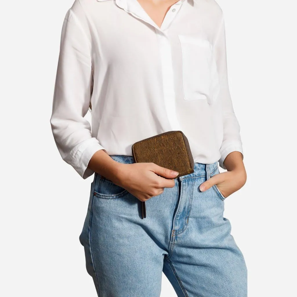 Cork RFID Square Wallet – Women’s Wallet - RFID Blocking - Vegan Leather – Cruelty Free – Eco Friendly - Trunk