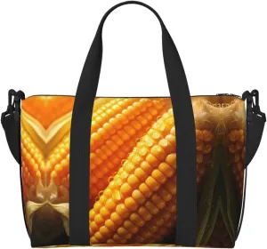 corn Hand-held travel bag, messenger casual handbag, suitable for work, travel, fitness, tourism, women's zipper storage bag,