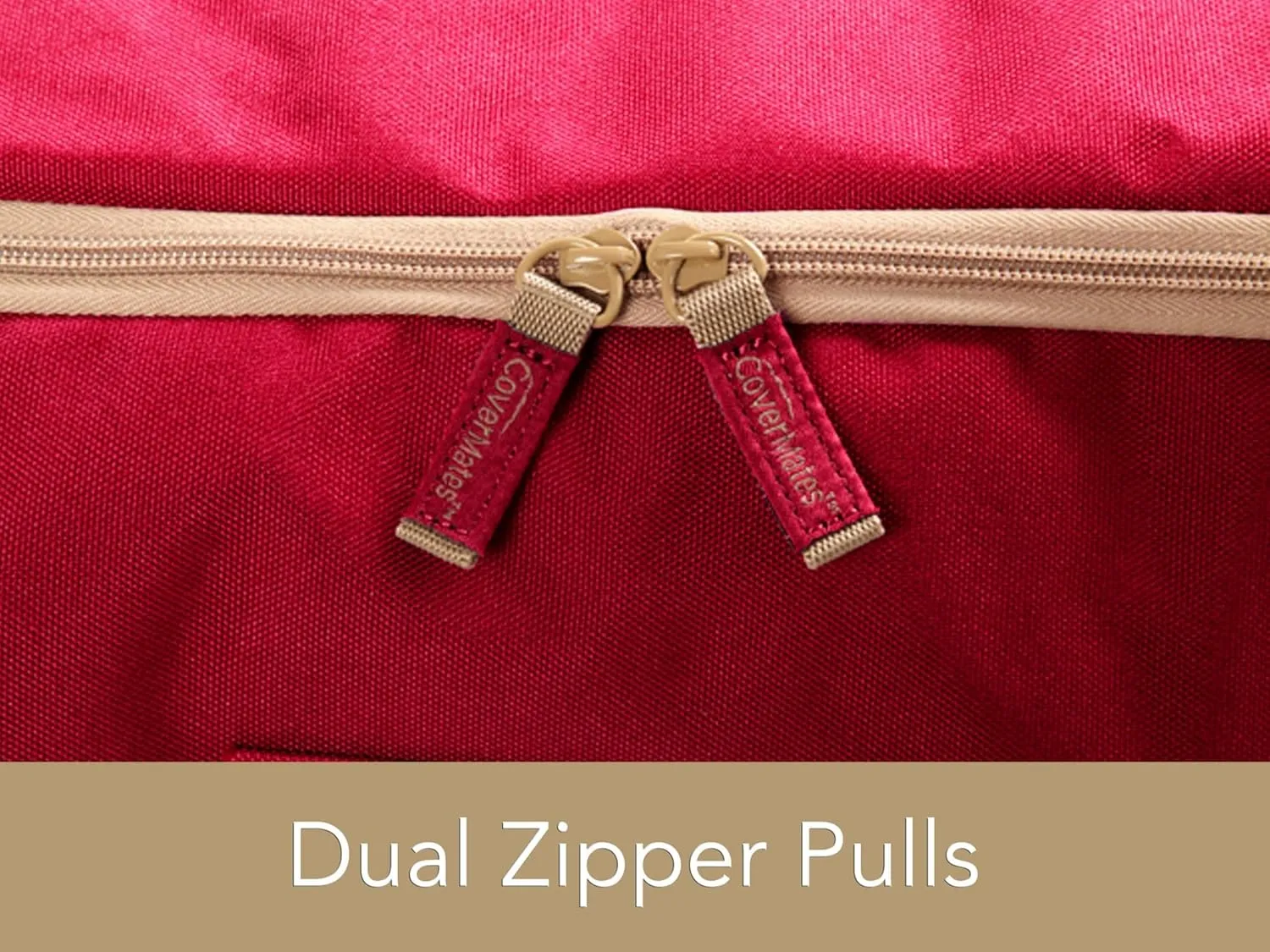 Covermates Keepsakes - Storage Duffel Bag - Heavy Duty Polyester - Reinforced Handles - Closet Storage, Red