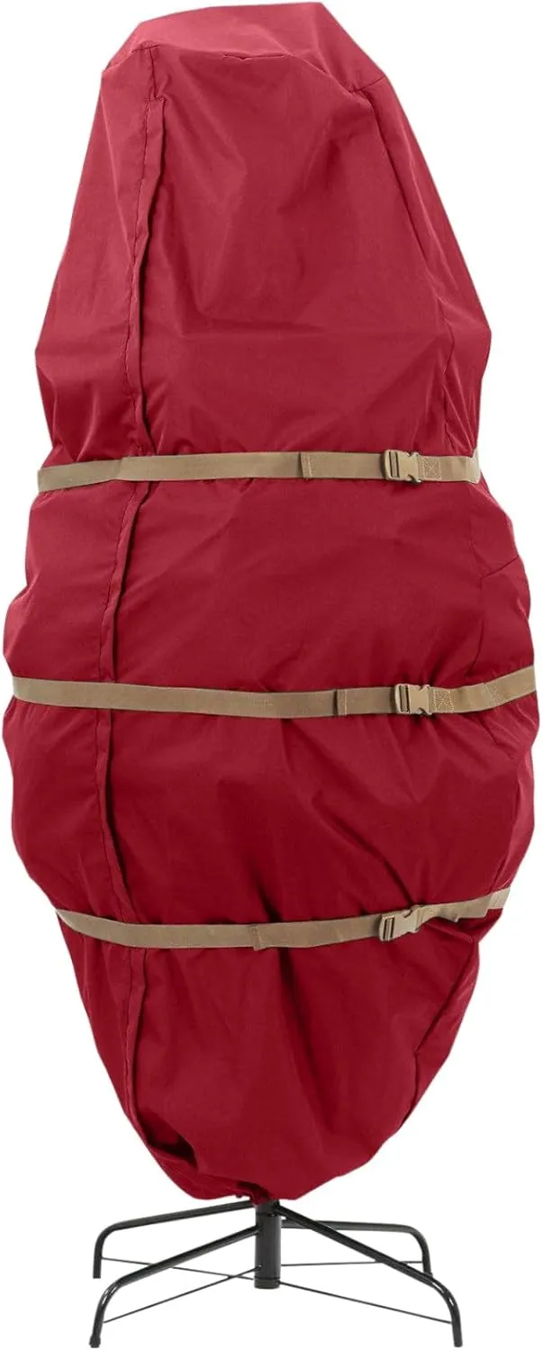 Covermates Keepsakes Upright Christmas Tree Storage Bag – Superior Protection, Cinch Straps – Holiday Storage, Red