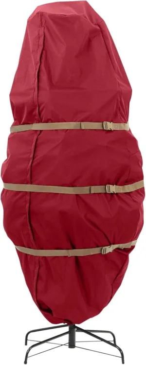 Covermates Keepsakes Upright Christmas Tree Storage Bag – Superior Protection, Cinch Straps – Holiday Storage, Red