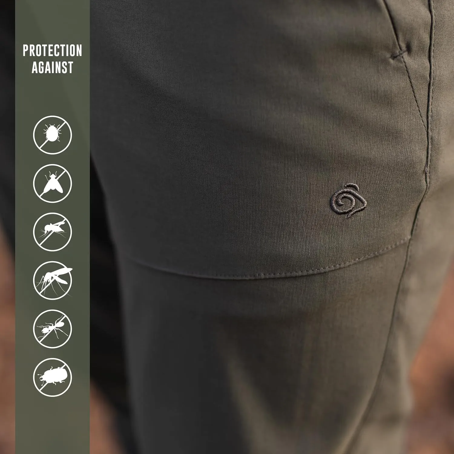 Craghoppers Men's Insect Shield Adventure Pant III | Insect Protection for Outdoor Activity and Hiking