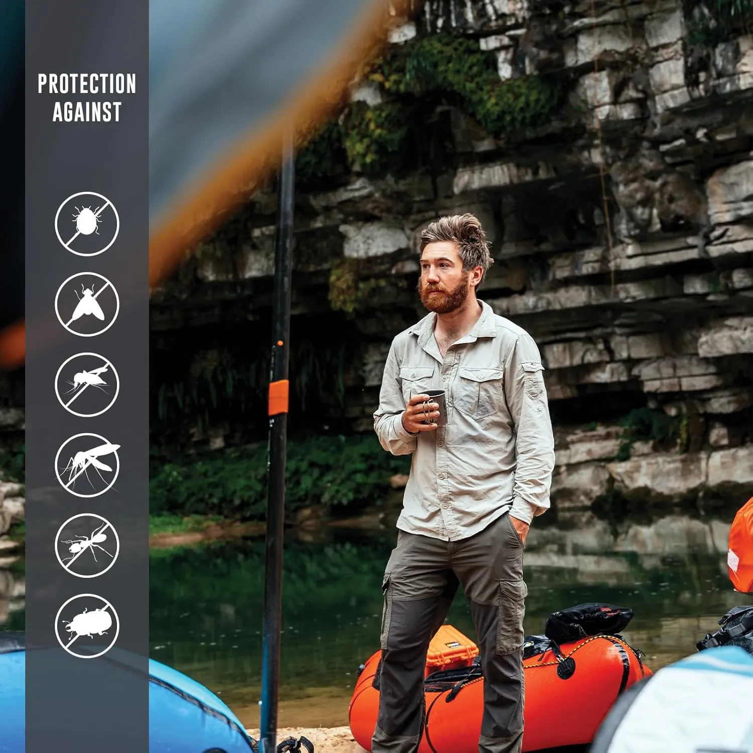Craghoppers Men's Insect Shield Adventure Pant III | Insect Protection for Outdoor Activity and Hiking