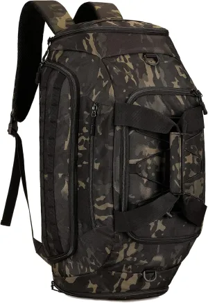 CREATOR Sports Duffel Bag for Men Women Tactical Duffle Backpack Gym Bag with Shoe Compartment Travel Backpack Luggage 45L