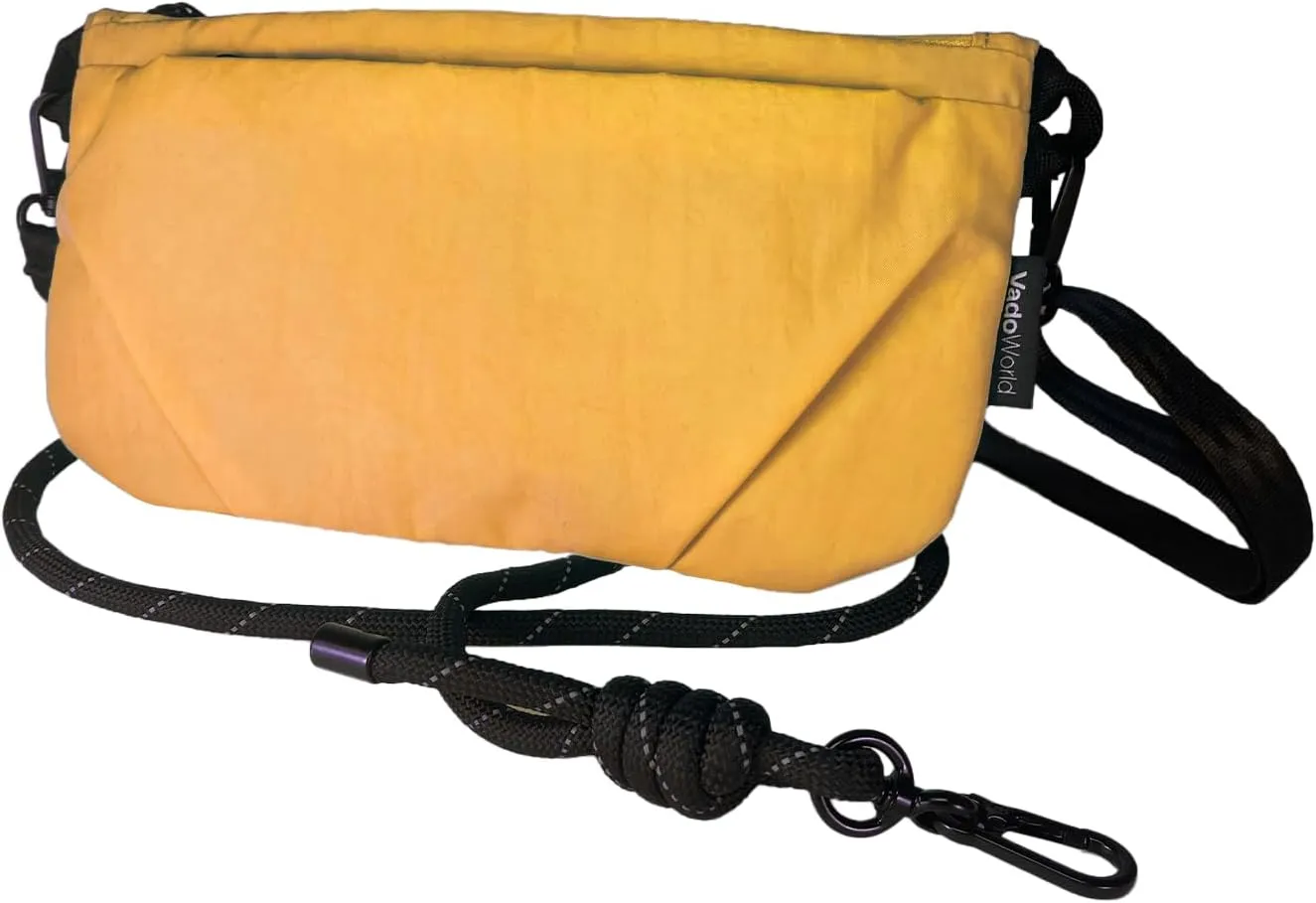 Crossbody Bag, Lightweight Sacoche Phone Bag, Portable Sling Bag with Adjustable Strap and Multi-Pockets for Travel