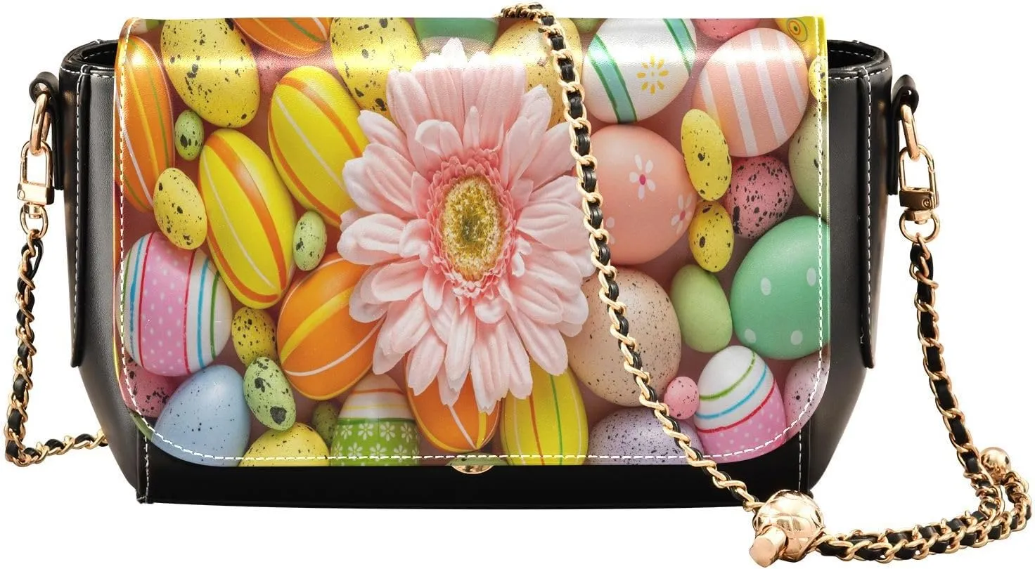 Crossbody Bags for Women Trendy Women's Black Shoulder Bag Small PU Leather Flap Cross Body Bag Handbags