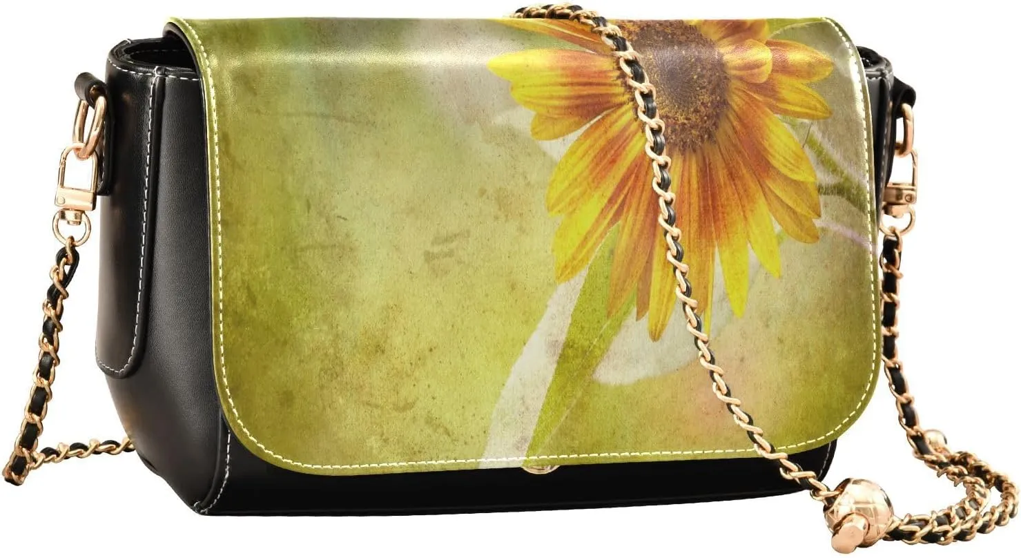 Crossbody Bags for Women Trendy Women's Black Shoulder Bag Small PU Leather Flap Cross Body Bag Handbags