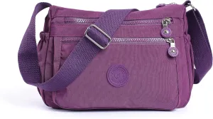 Crossbody Bags for Women Waterproof Tote Bag Casual Nylon Purse Handbag RFID Lightweight Messenger Bag