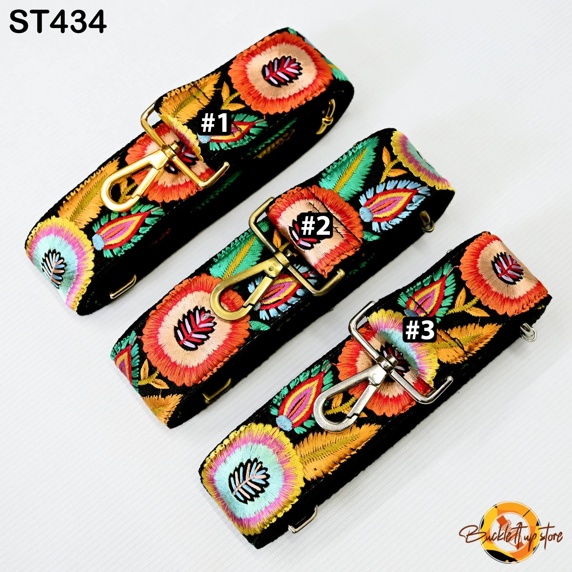 Crossbody Boho Sling Bag Strap for Purses Embroidery Adjustable Guitar Strap Replacement Handbag Strap Gift Friend Embroidered Camera Strap