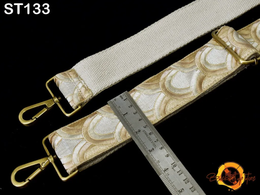 Crossbody Strap for Purses Embroidered Adjustable Handbag Boho Bag Strap Camera Strap Embroidery Replacement Strap Guitar Strap Gift for her