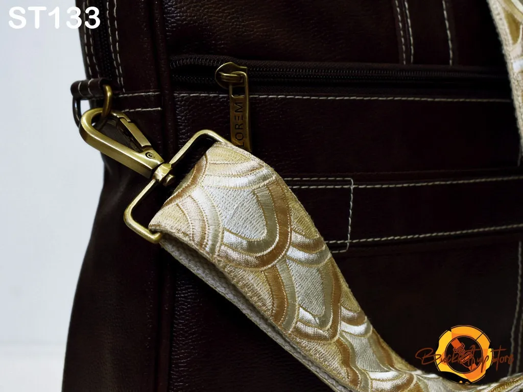 Crossbody Strap for Purses Embroidered Adjustable Handbag Boho Bag Strap Camera Strap Embroidery Replacement Strap Guitar Strap Gift for her