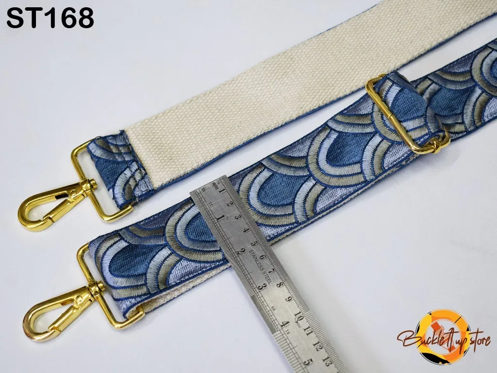 Crossbody Strap for Purses Embroidered Handbag Boho Bag Strap Adjustable Camera Strap Embroidery Replacement Strap Guitar Strap Gift for her