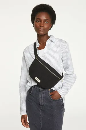 Custine the waist bag - Recycled cotton Black