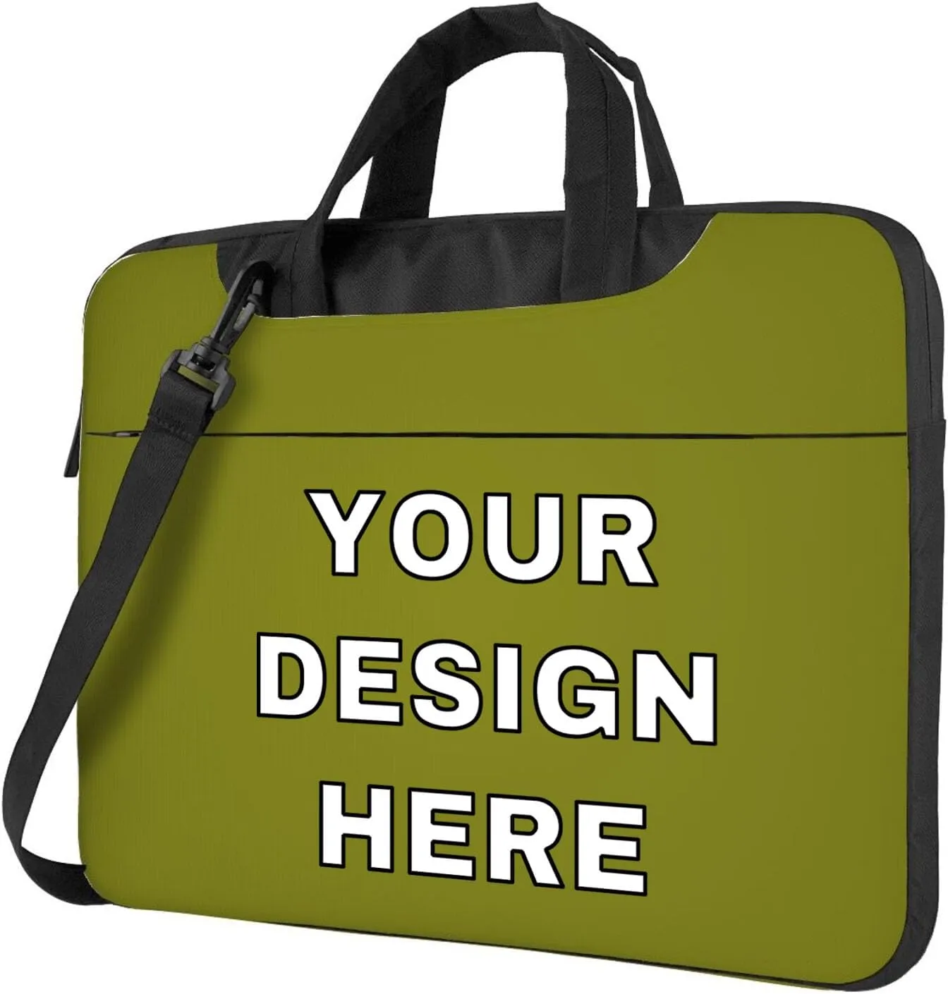 Custom Laptop Bag Messenger & Shoulder Bags Add Photo Text Computer Carrying Case with Strap
