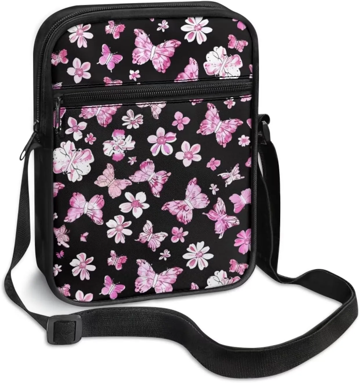 Cute Crossbody Messenger Bags Sling Purses for Women Trendy with Zipper
