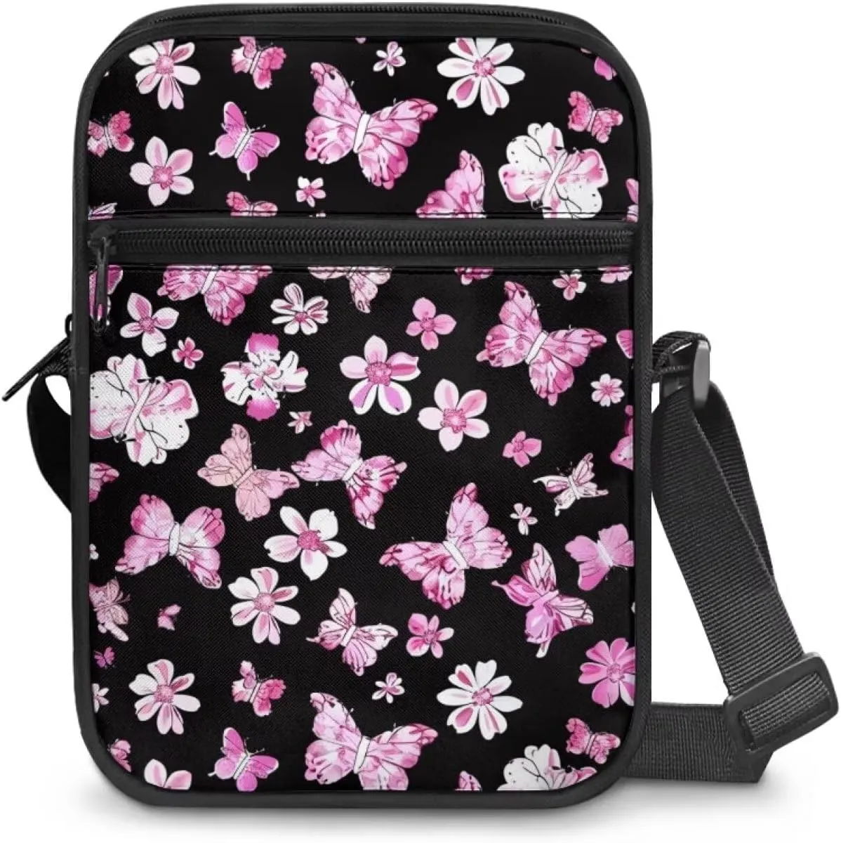 Cute Crossbody Messenger Bags Sling Purses for Women Trendy with Zipper