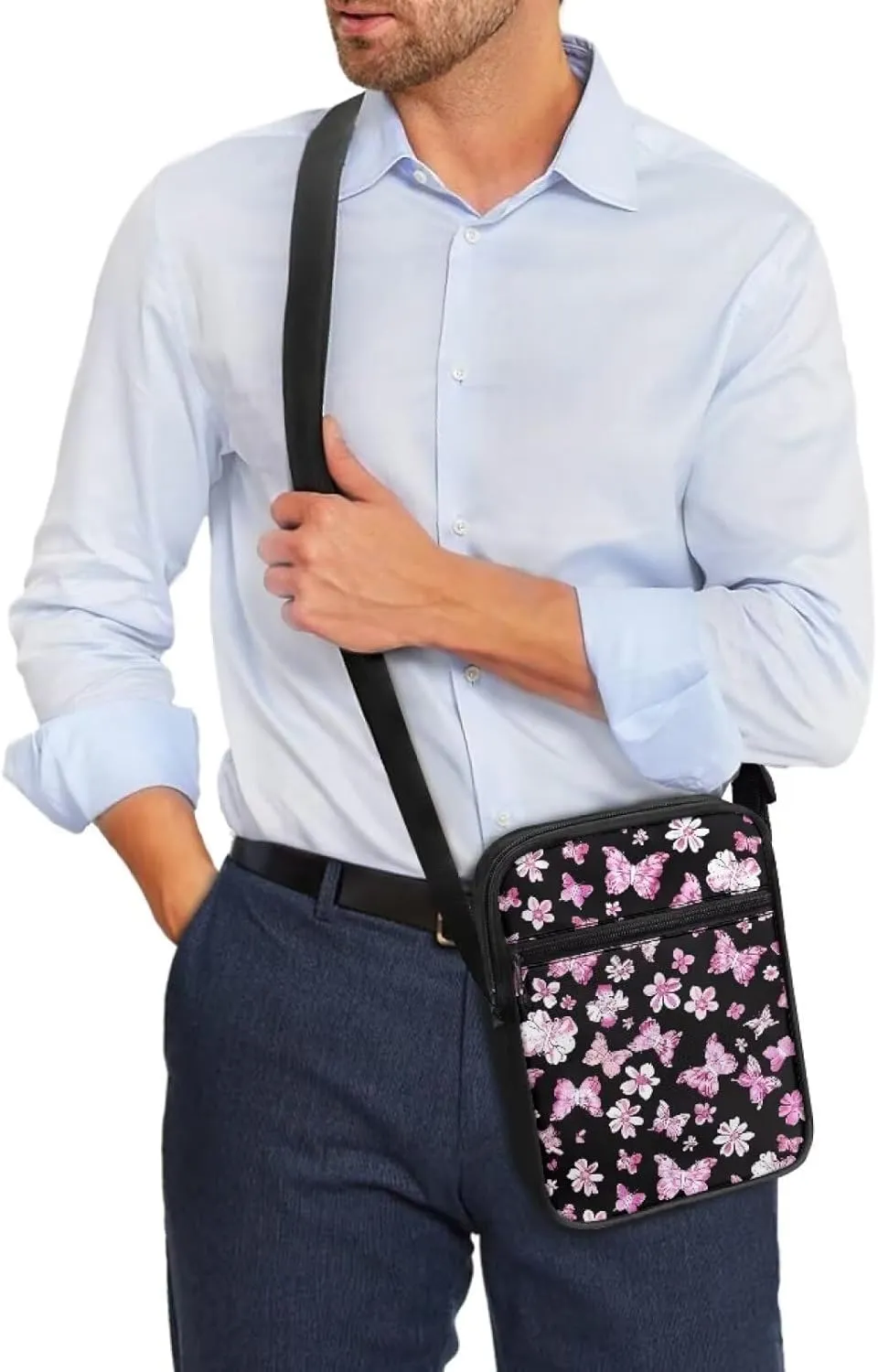 Cute Crossbody Messenger Bags Sling Purses for Women Trendy with Zipper