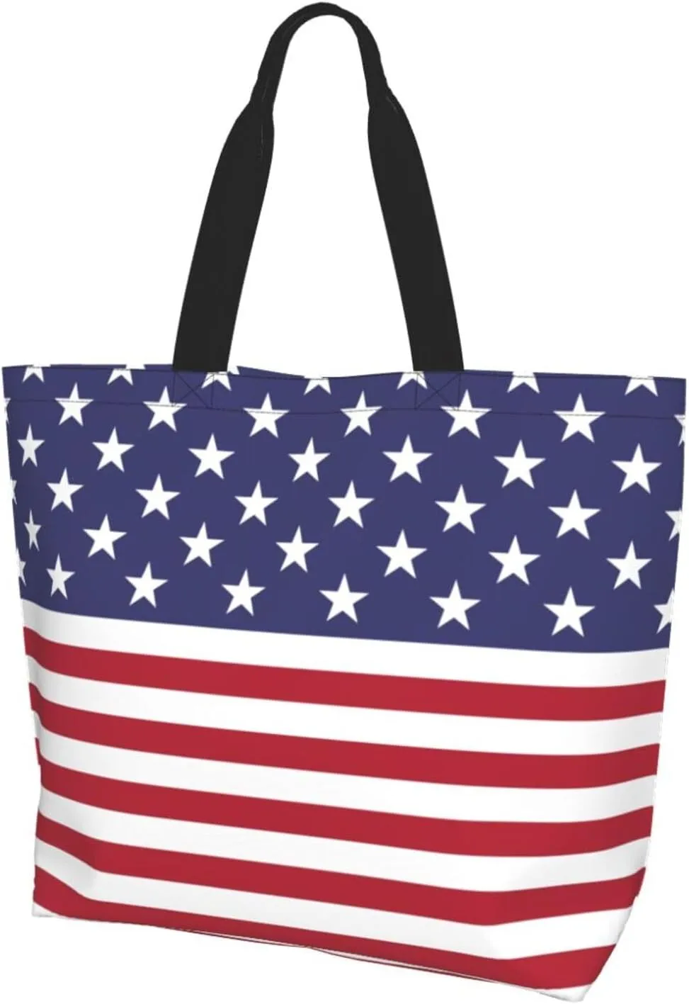 Cute Flag Tote Bag For Women Men Gifts Large Reusable Shopping Bags for Beach, Travel,Gym,Yoga