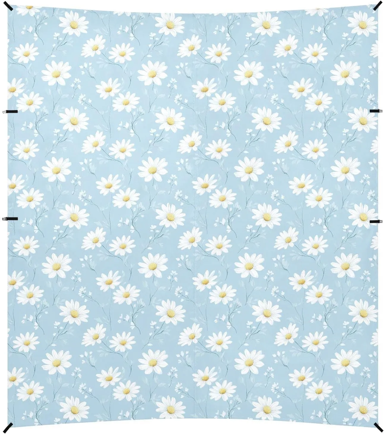 Daisy Baby Blue Beach Cabana UPF50  Protection Water-Resistant Portable Sunshade with Sandbags, Sand Shovel, Poles for Backyard and Camping