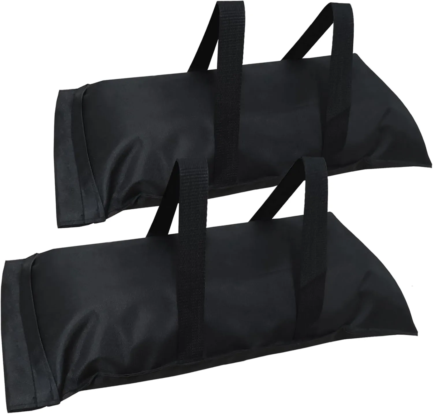 D&ONEHOS Extra Large Umbrella Base Weight Fillable Sandbags, Weight Bags(110LBS) for Patio Umbrellas, Sandbag Weights for Umbrella for Outdoor Garden，Set of 2，Black(Without Sand)