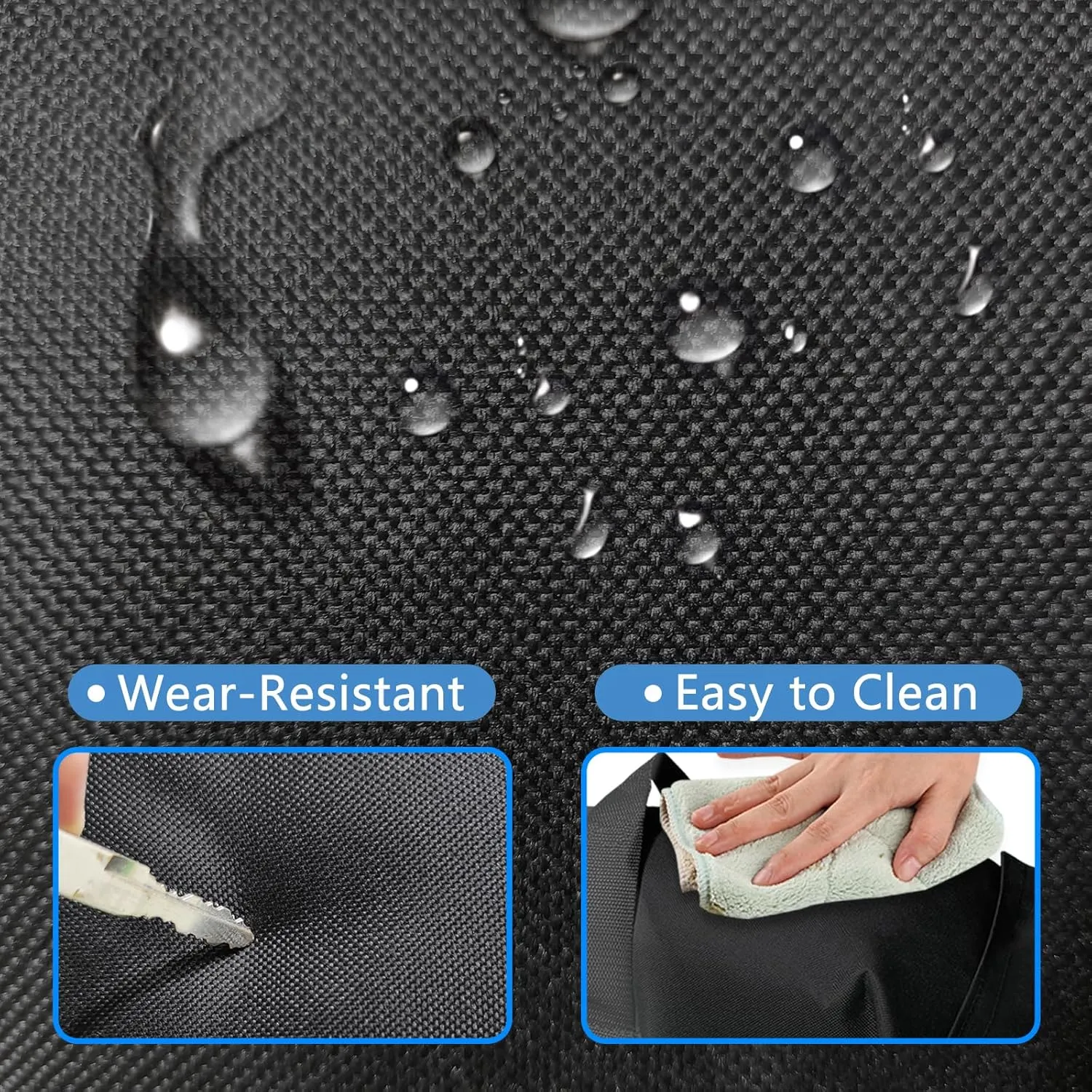 D&ONEHOS Extra Large Umbrella Base Weight Fillable Sandbags, Weight Bags(110LBS) for Patio Umbrellas, Sandbag Weights for Umbrella for Outdoor Garden，Set of 2，Black(Without Sand)