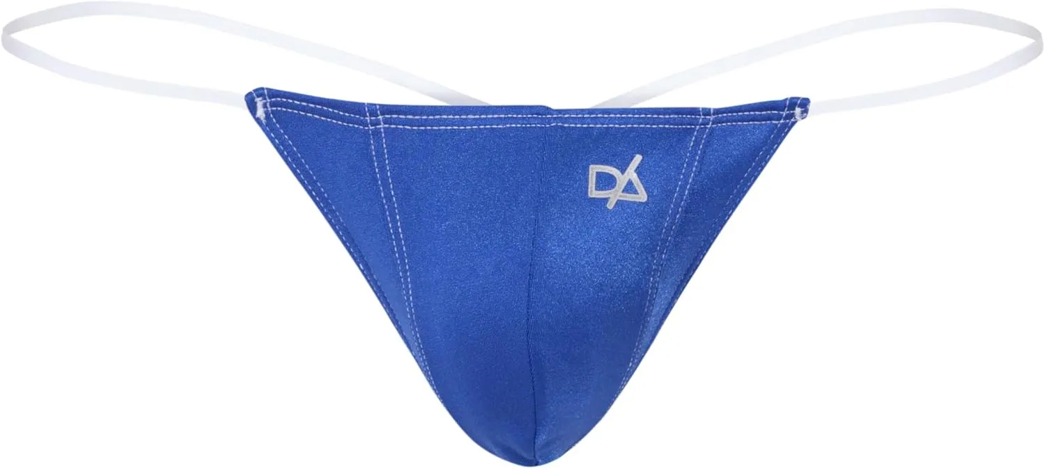 Daniel Alexander Men’s G-String Underwear w/T-Back & Bulge Pouch, Sexy Thongs & Jock Straps, Low Rise Waist Backless Design
