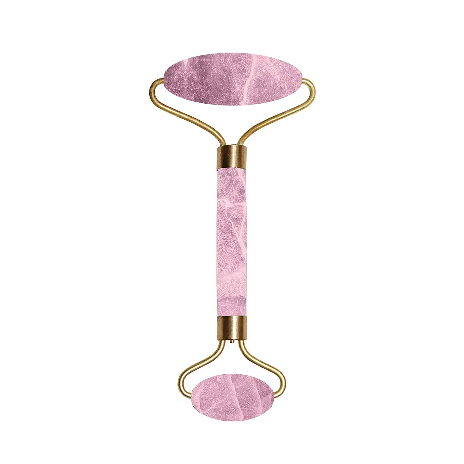 Danielle - Jade Roller, Rose Quartz Jade Stone Double Head Facial Jade Roller, Perfect for Relaxing
