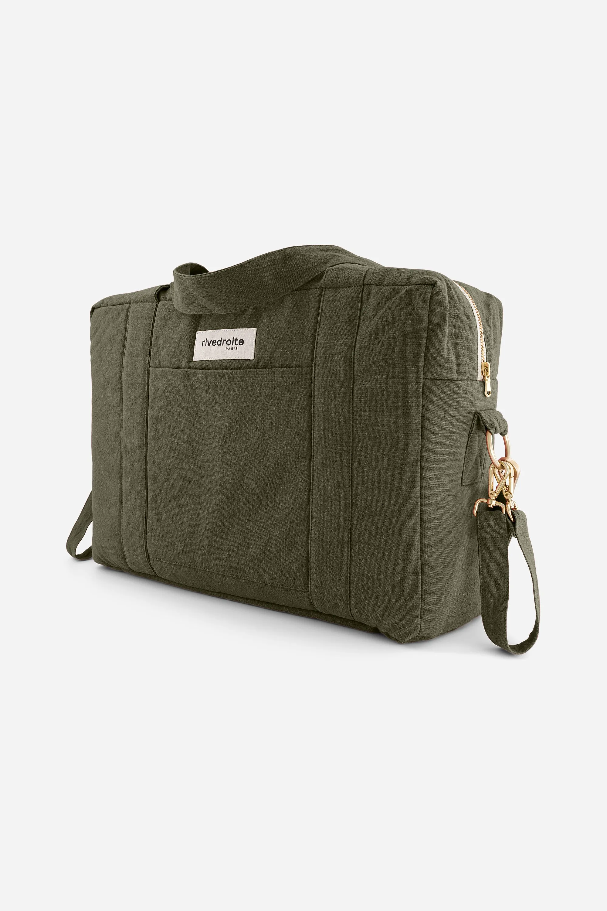 Darcy the anti diaper bag - Recycled cotton Military Green