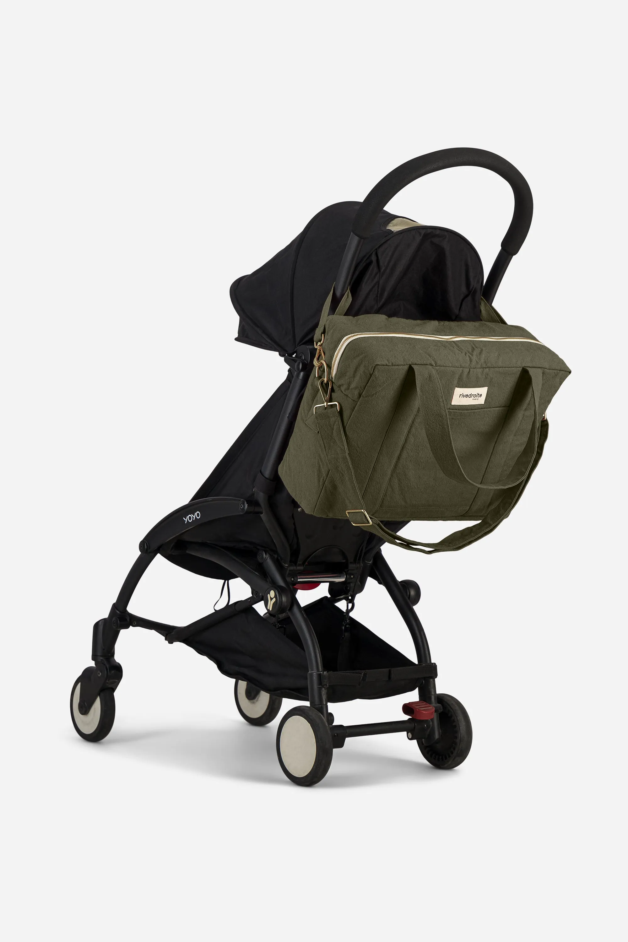 Darcy the anti diaper bag - Recycled cotton Military Green