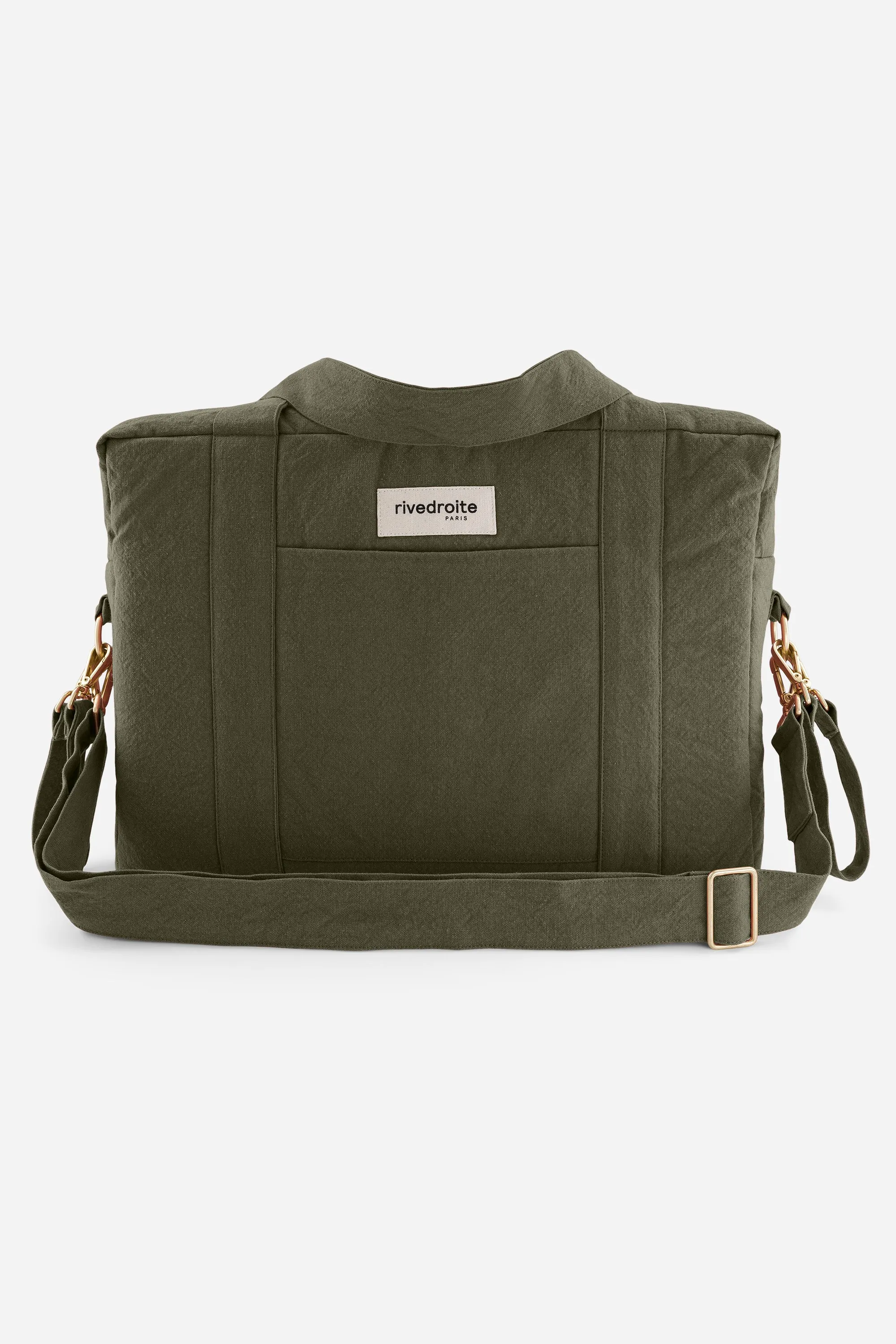 Darcy the anti diaper bag - Recycled cotton Military Green