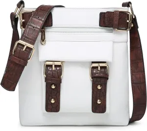 Dasein Women Lightweight Crossbody Bags Soft Vegan Leather Messenger Bag Shoulder Bag Travel Purse