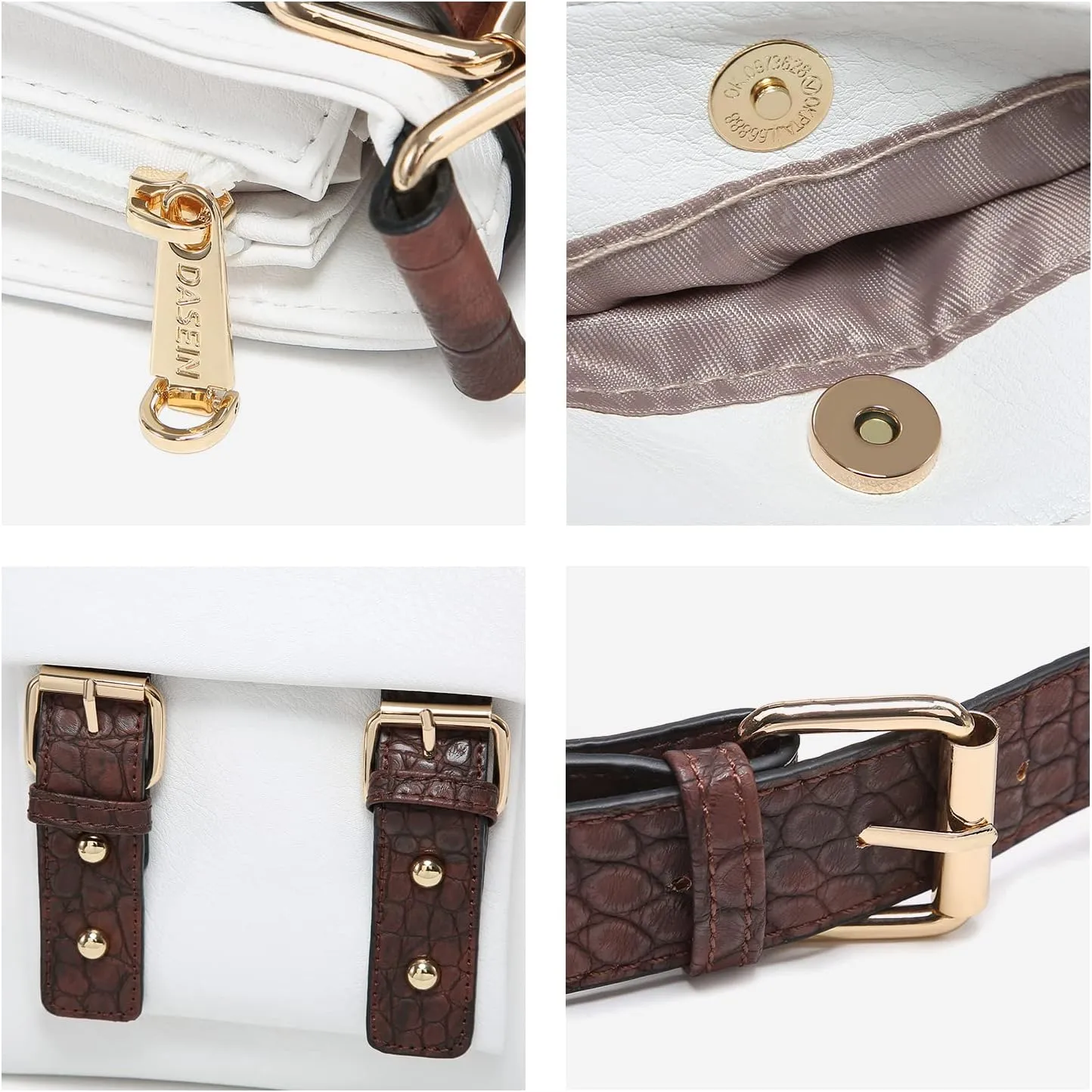 Dasein Women Lightweight Crossbody Bags Soft Vegan Leather Messenger Bag Shoulder Bag Travel Purse