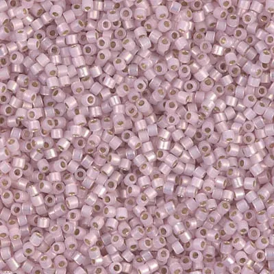 DB 1457, Silver Lined Pale Rose Opal - Miyuki Delica Beads - Size 11 - 5 grams - Japanese Cylinder Seed Beads - Wholesale & Retail