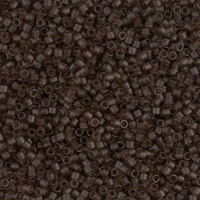 DB 769, Dark Brown, Transparent- Matte - Miyuki Delica Beads - Size 11 - 5 grams - Japanese Cylinder Seed Beads - Retail & Wholesale
