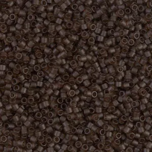 DB 769, Dark Brown, Transparent- Matte - Miyuki Delica Beads - Size 11 - 5 grams - Japanese Cylinder Seed Beads - Retail & Wholesale