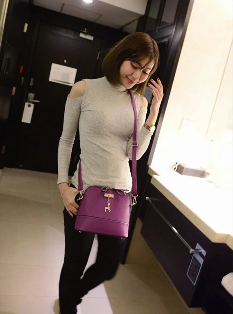 Deer With Small Certified Bag Fashion Toy Door-to-door delivery Leather Shell Vintage Bags